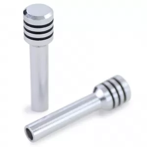 Aluminum polished door pins pair suitable for BMW 3 Series E36 90-96 E30 83-90