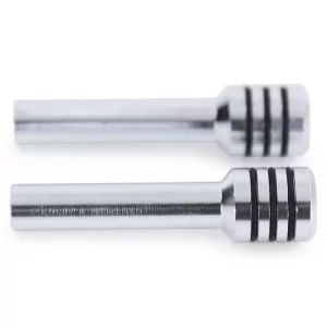 Aluminum polished door pins pair suitable for BMW 3 Series E36 90-96 E30 83-90