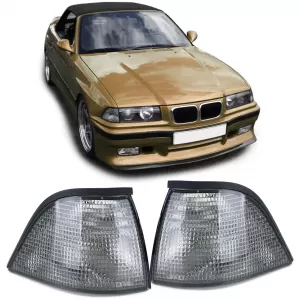 Indicator Black Smoke Pair suitable for BMW 3 Series E36 Coupe Convertible 91-99