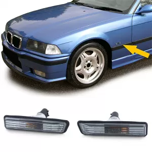 Clear glass side indicator black smoke crystal suitable for BMW 3 Series E36 X5 E53