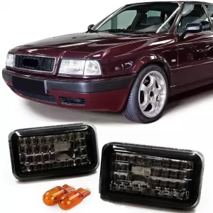 Clear glass side indicators black for Audi 80 90 100 A6 C4 200 V8