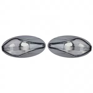 Clear glass side indicator set chrome for Peugeot 107 206 307 407 607 Partner Expert