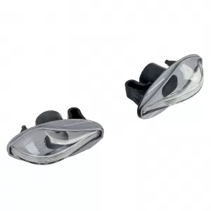 Clear glass side indicator set chrome for Peugeot 107 206 307 407 607 Partner Expert
