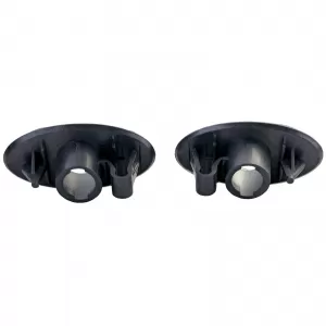 Clear glass side indicator set chrome for Peugeot 107 206 307 407 607 Partner Expert