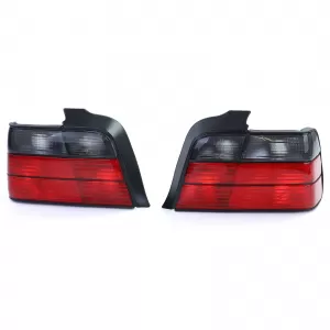 Tail lights Red Black Smoke Set suitable for 3 Series BMW E36 Sedan 90-99