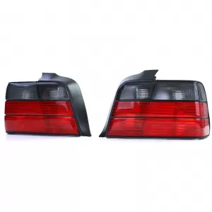 Tail lights Red Black Smoke Set suitable for 3 Series BMW E36 Sedan 90-99