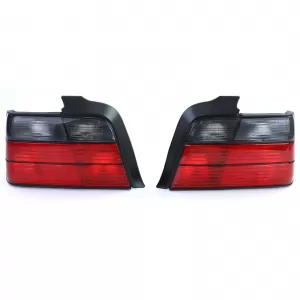 Tail lights Red Black Smoke Set suitable for 3 Series BMW E36 Sedan 90-99