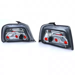 Tail lights Red Black Smoke Set suitable for 3 Series BMW E36 Sedan 90-99