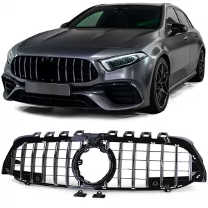image-10-Sport hűtőrács fényes fekete króm Mercedes A-osztály W177 V177 18-24