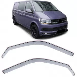 Wind deflector rain deflector wind protection clear for VW T5 Bus Transporter 03-15