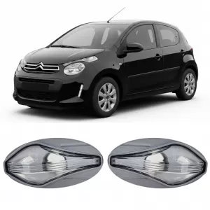 Clear glass side indicator chrome for Citroen C1 C2 C3 C4 C5 Xsara Jumpy Berlingo