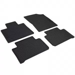 Car Rubber Floor Mats Black Premium Set for Kia Sorento MQ4 from 2020