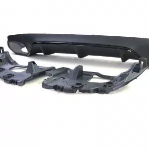 Diffusore posteriore sportivo con terminali di scarico neri adatto per Mercedes E-Class C238 Coupe Cabriolet-image-6209796