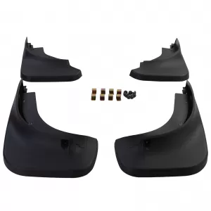 Mud flap set front and rear black for VW Touareg I 7L 2002-2010