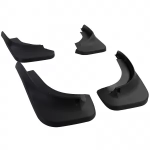 Mud flap set front and rear black for VW Touareg I 7L 2002-2010
