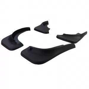 Mud flap set front and rear black for VW Touareg I 7L 2002-2010