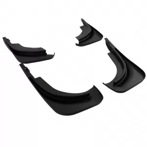 Mud flap set front and rear black for VW Touareg I 7L 2002-2010