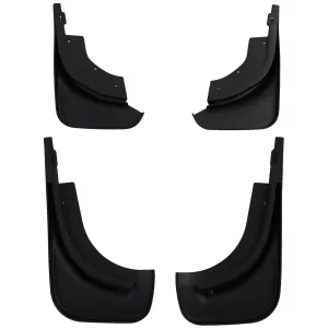 Mud flap set front and rear black for VW Touareg I 7L 2002-2010
