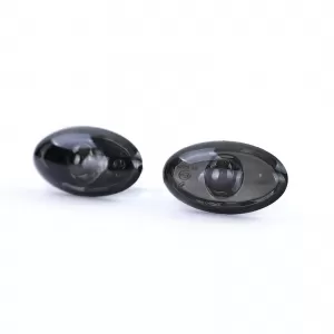 Clear glass side indicator black smoke for Peugeot 107 206 SW CC 307 407 607