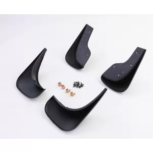Mud flap set front and rear black for VW Caddy III IV V 04-22