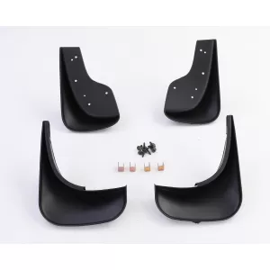 Mud flap set front and rear black for VW Caddy III IV V 04-22