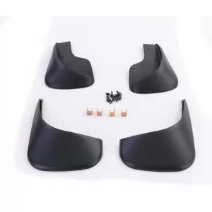 Mud flap set front and rear black for VW Caddy III IV V 04-22
