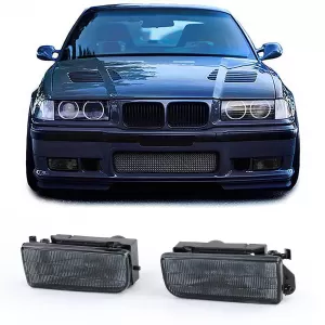 Fog lights black smoke ribbed suitable for BMW 3 Series E36 90-99 also M3