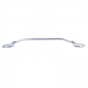 Polished front aluminum strut brace suitable for 3 Series BMW E36 6 cyl 320i 325i 90-99