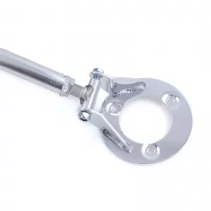 Polished front aluminum strut brace suitable for 3 Series BMW E36 6 cyl 320i 325i 90-99
