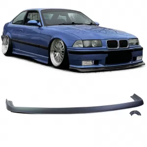 Front Spoiler Lip FATLIP Matte Black suitable for BMW 3 Series E36 90-99