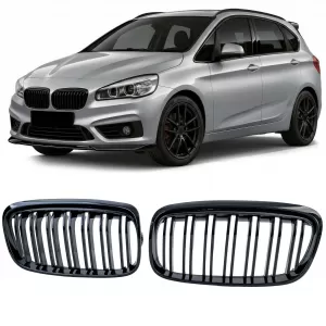 image-65-Dupla rácsos hűtőrács fényes fekete BMW 2-es Active Tourer F45 2014-2017