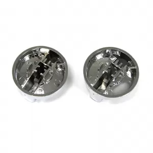 Rotary control switch for ventilation heating chrome 2 pieces suitable for BMW 3 Series E36