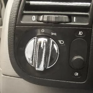 Rotary control switch for ventilation heating chrome 2 pieces suitable for BMW 3 Series E36