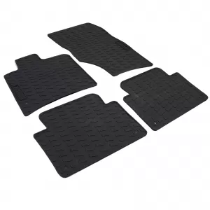 Car Rubber Floor Mats Black Premium Set for VW Touareg II Type 7P 2010-2018-image-6210239