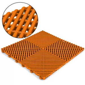Placă de podea RAMROXX Performance pentru garaj, culoare portocalie, 40x40cm-image-6210269