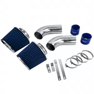 Kit de admisie cu filtru de aer sportiv albastru, potrivit pentru Mercedes S W220 99-05 S320 S430-image-6210287