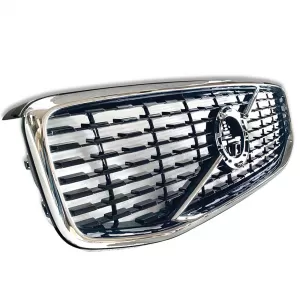 Griglia del radiatore nera lucida con cornice cromata adatta per Volvo XC60 II 2017-2021-image-6210298