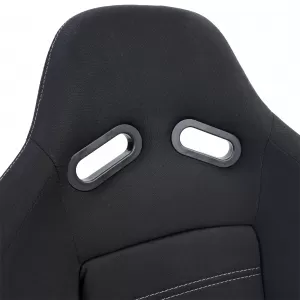 Sedile sportivo Hardcover Nero con cuciture grigie adatto per SimRig-image-6210381