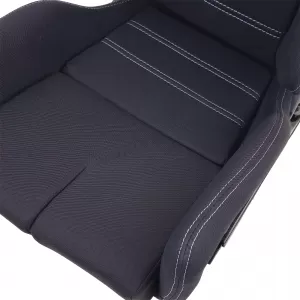Sedile sportivo Hardcover Nero con cuciture grigie adatto per SimRig-image-6210383