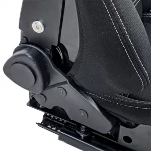 Sedile sportivo Hardcover Nero con cuciture grigie adatto per SimRig-image-6210384