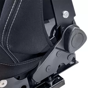 Sedile sportivo Hardcover Nero con cuciture grigie adatto per SimRig-image-6210385