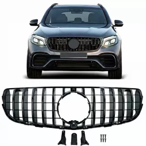 image-66-Sport hűtőrács fényes fekete Mercedes GLC X253 C253 2015-2019
