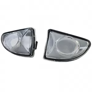 Side indicator set clear glass white for Smart ForTwo Cabrio Coupe 451 2007-2015