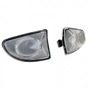 Side indicator set clear glass white for Smart ForTwo Cabrio Coupe 451 2007-2015