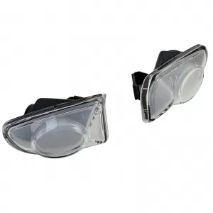 Side indicator set clear glass white for Smart ForTwo Cabrio Coupe 451 2007-2015