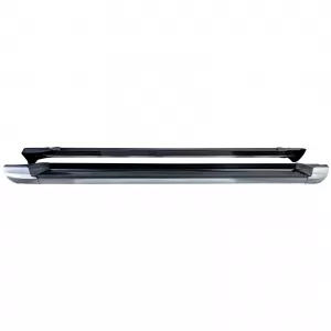 Pedane laterali in alluminio protezione argento nero adatte per VW Amarok 2010-2022-image-6210471