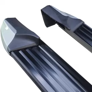 Pedane laterali in alluminio protezione argento nero adatte per VW Amarok 2010-2022-image-6210474
