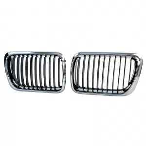 Sport front grille black chrome for 3 Series BMW E36 Facelift 1996-2000