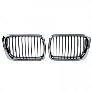 Sport front grille black chrome for 3 Series BMW E36 Facelift 1996-2000