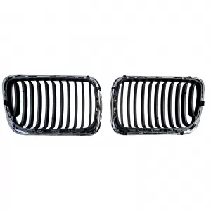 Sport front grille black chrome for 3 Series BMW E36 Facelift 1996-2000